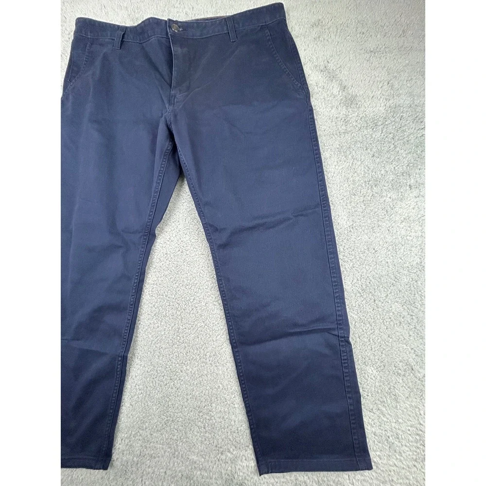 Dockers Original Alpha Khaki Mens Athletic Fit Navy Blue Chino Pants 40x27